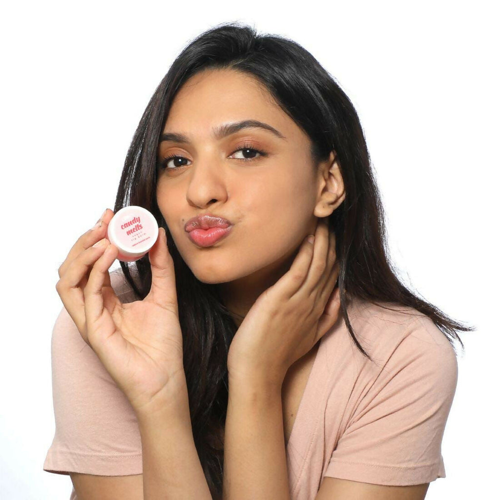 Plum Candy Melts Vegan Lip Balm Red Velvet Love For Dry & Chapped Lips, Natural SPF with Vitamin A | Grocsy