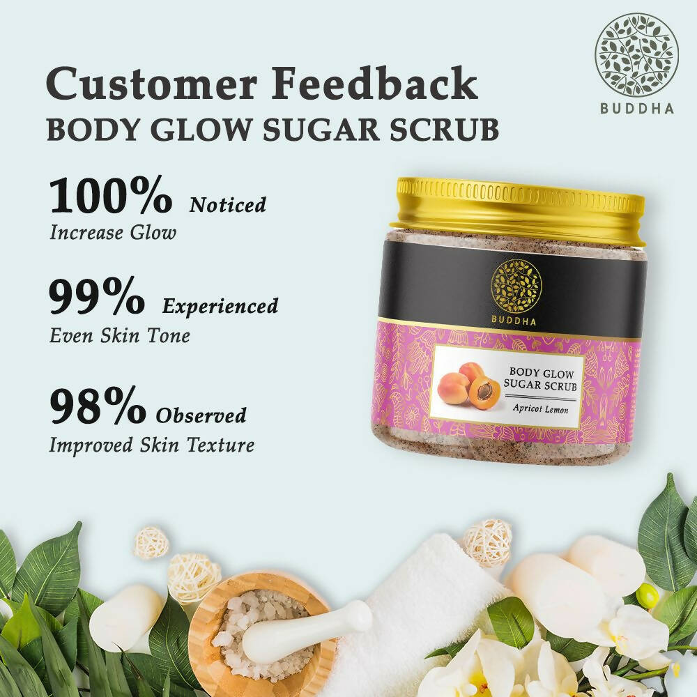 Buddha Natural Body Glow Sugar Scrub | Grocsy