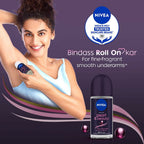 Nivea Deodorant Roll On Pearl & Beauty Fine Fragrance For Women | Grocsy