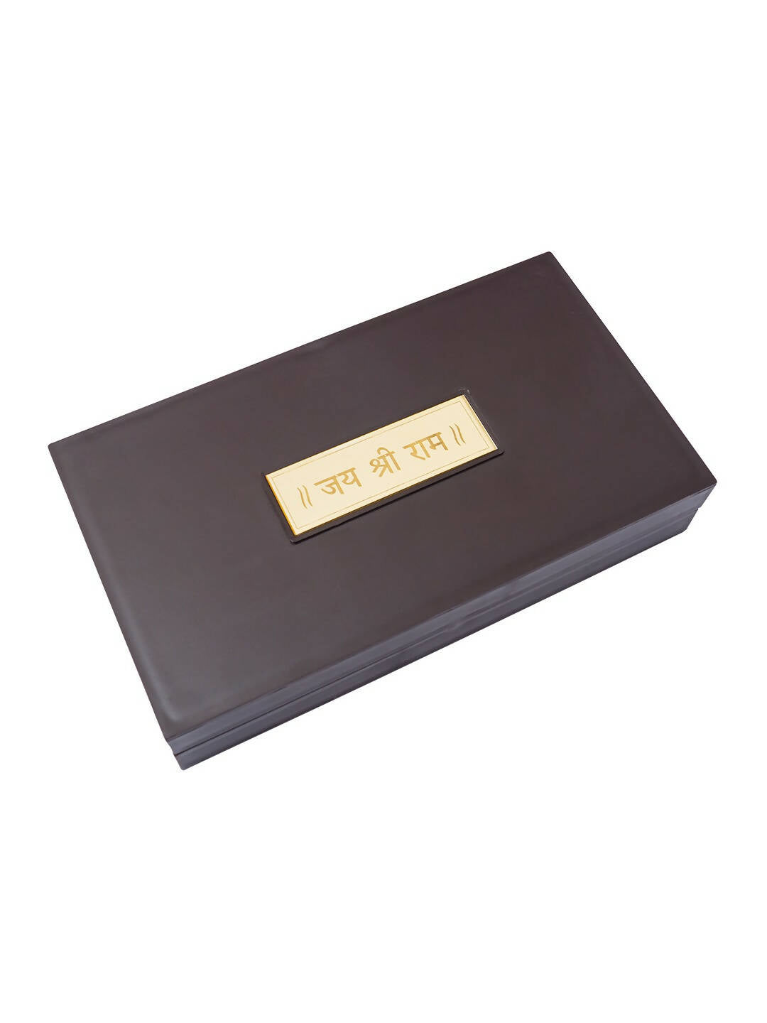 Golden Peacock 24 Ct Gold-Polished & Brown Ram Darbaar Pooja Box | Grocsy