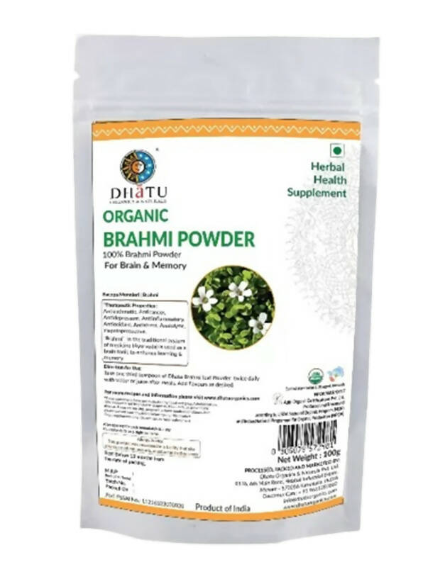 Dhatu Organics & Naturals Brahmi Powder | Grocsy