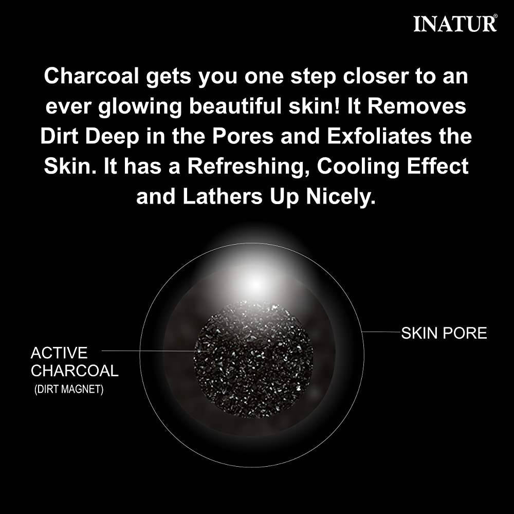 Inatur Charcoal Face Scrub | Grocsy