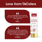 TAC - The Ayurveda Co. 7% Kumkumadi Face Scrub with Saffron & 24k Gold | Grocsy