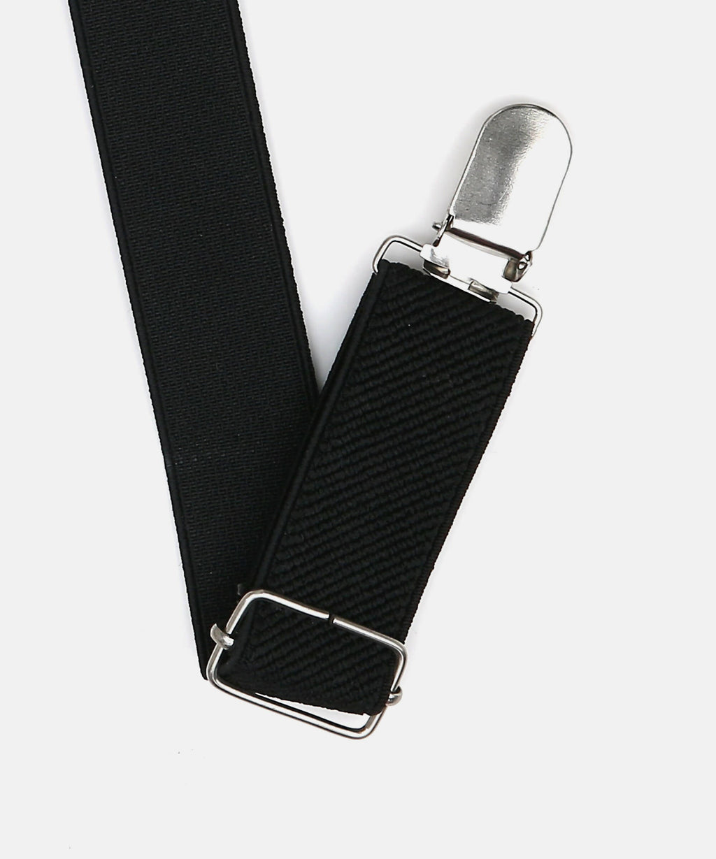 Manet Boys Solid Suspenders - Black | Grocsy