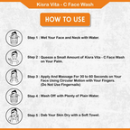 Kisra Vita-C Daily Glow Natural Face Wash | Grocsy