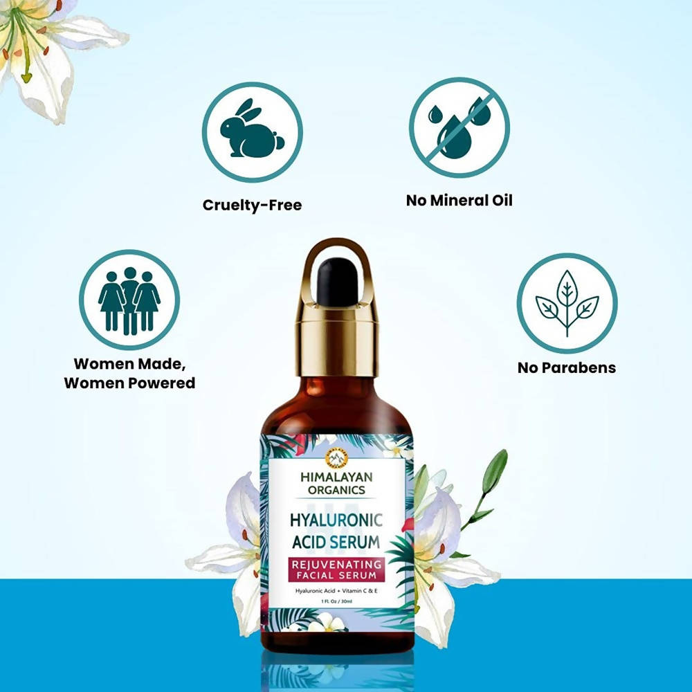 Himalayan Organics Hyaluronic Acid Serum Professional Facial Serum | Grocsy