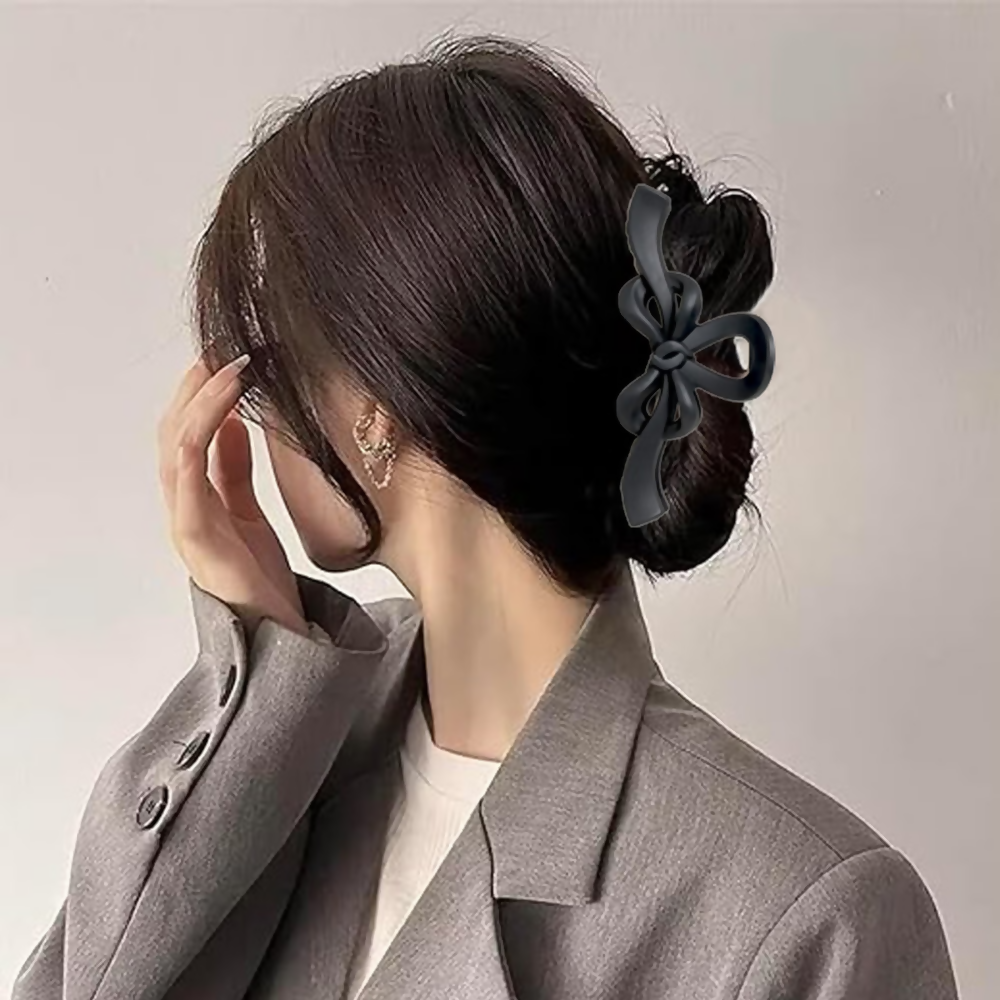 Bronson Professional Hair Claw Clip Hair Clutcher - Matte Black | Grocsy
