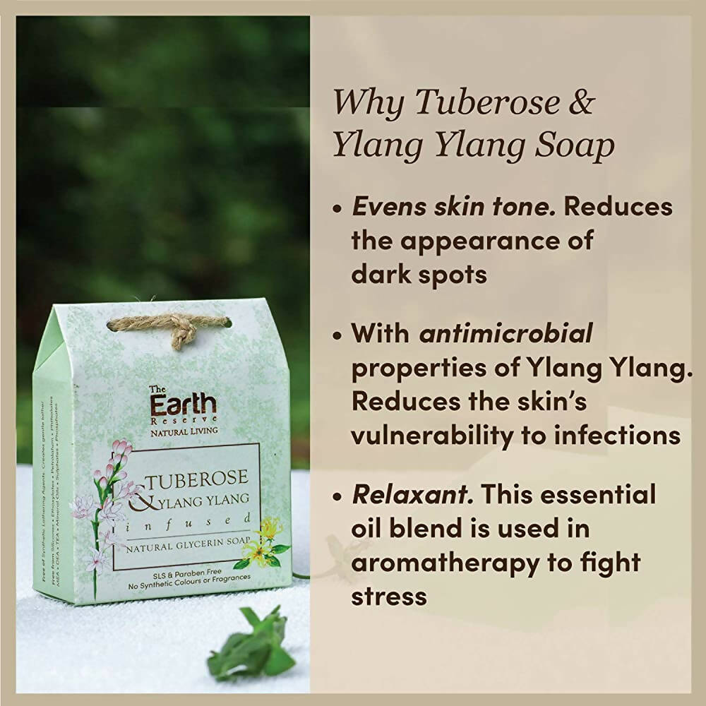 The Earth Reserve Tuberose & Ylang Ylang Infused Soap | Grocsy