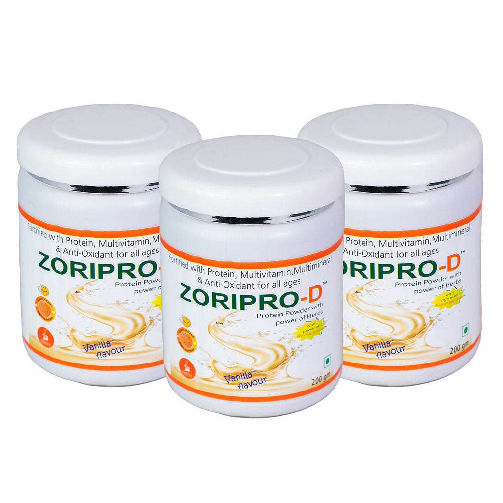 Zorilla Life Science Zoripro-D Protein Powder - Vanilla I Fortified with Protein I Multivitamin I Multimineral I Protein Powder with power of Herbs I Milk Protein with Power of Ashwagandha | Grocsy