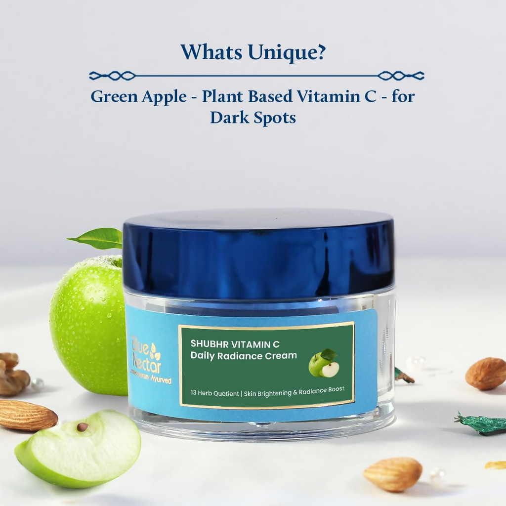 Blue Nectar Natural Vitamin C Face Cream for Glowing Skin Dark Spot Removal Cream For Women | Grocsy
