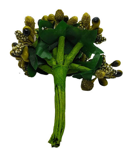Dark Green Artificial Flower Pollens | Grocsy