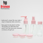 Bronson Professional 6Pc Travel Bottles And Travel Essentials | Grocsy