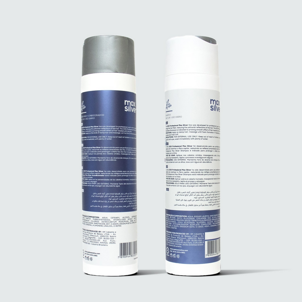QOD Professional Max Silver Shampoo and Conditioner | Grocsy