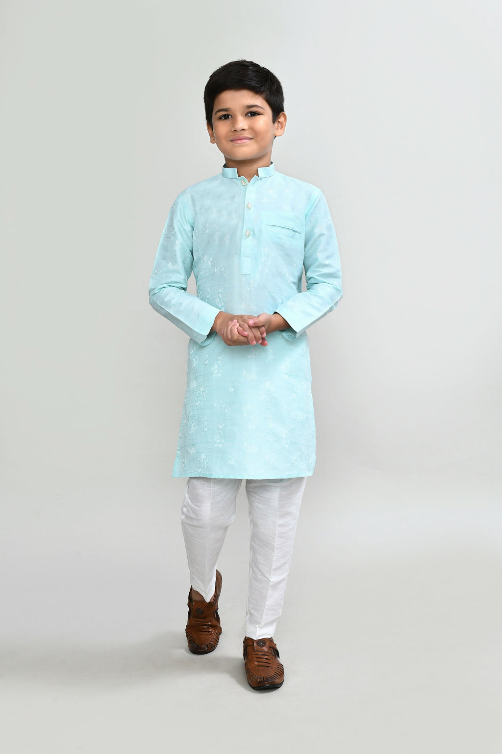 Joban Fashion Cotton Pink Kurta With Straight Fit Pant | Grocsy