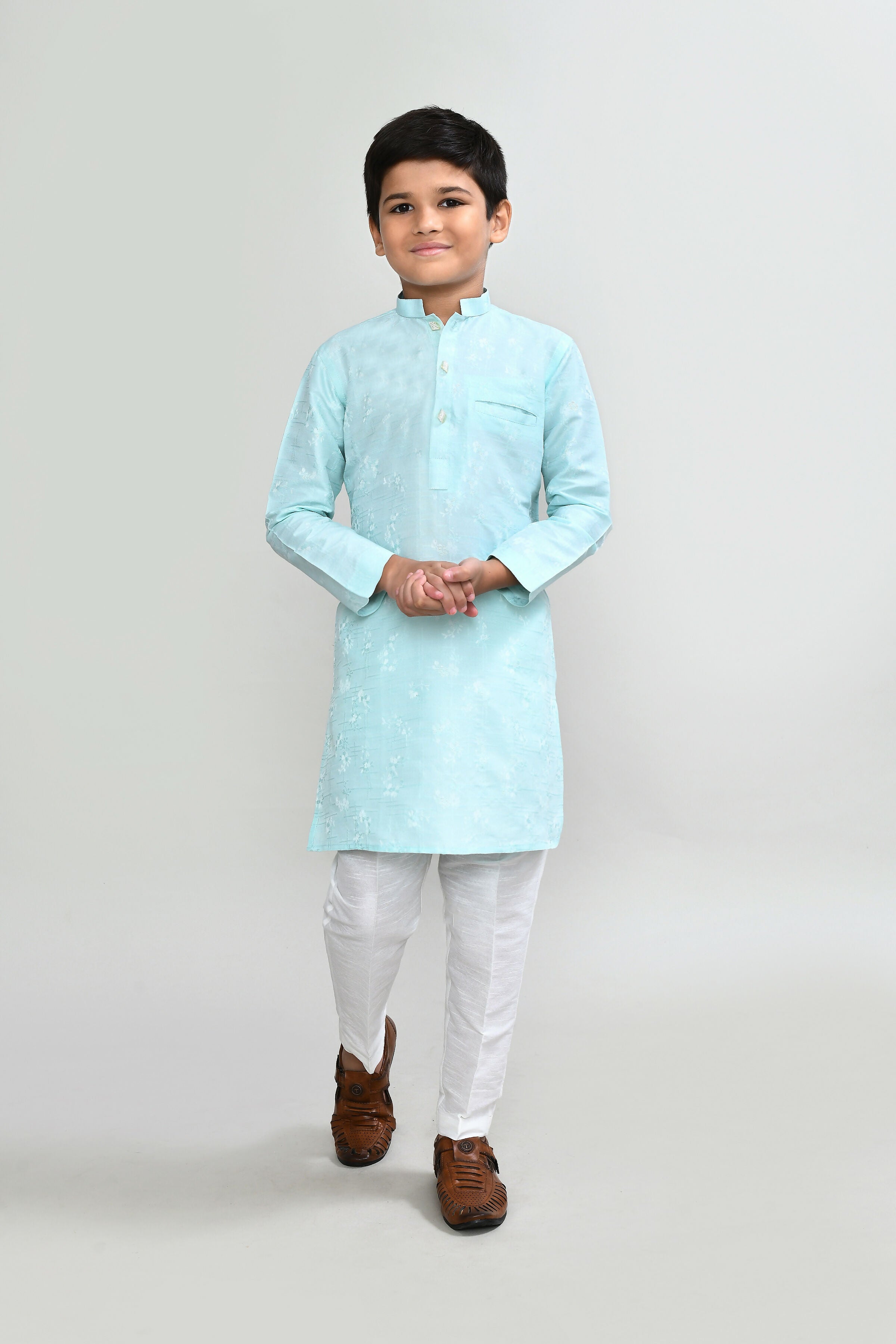 Joban Fashion Cotton Pink Kurta With Straight Fit Pant | Grocsy