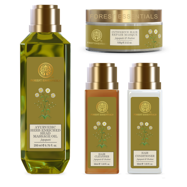 Forest Essentials Hair Repair & Shine Ritual For Nourished Hair | Grocsy