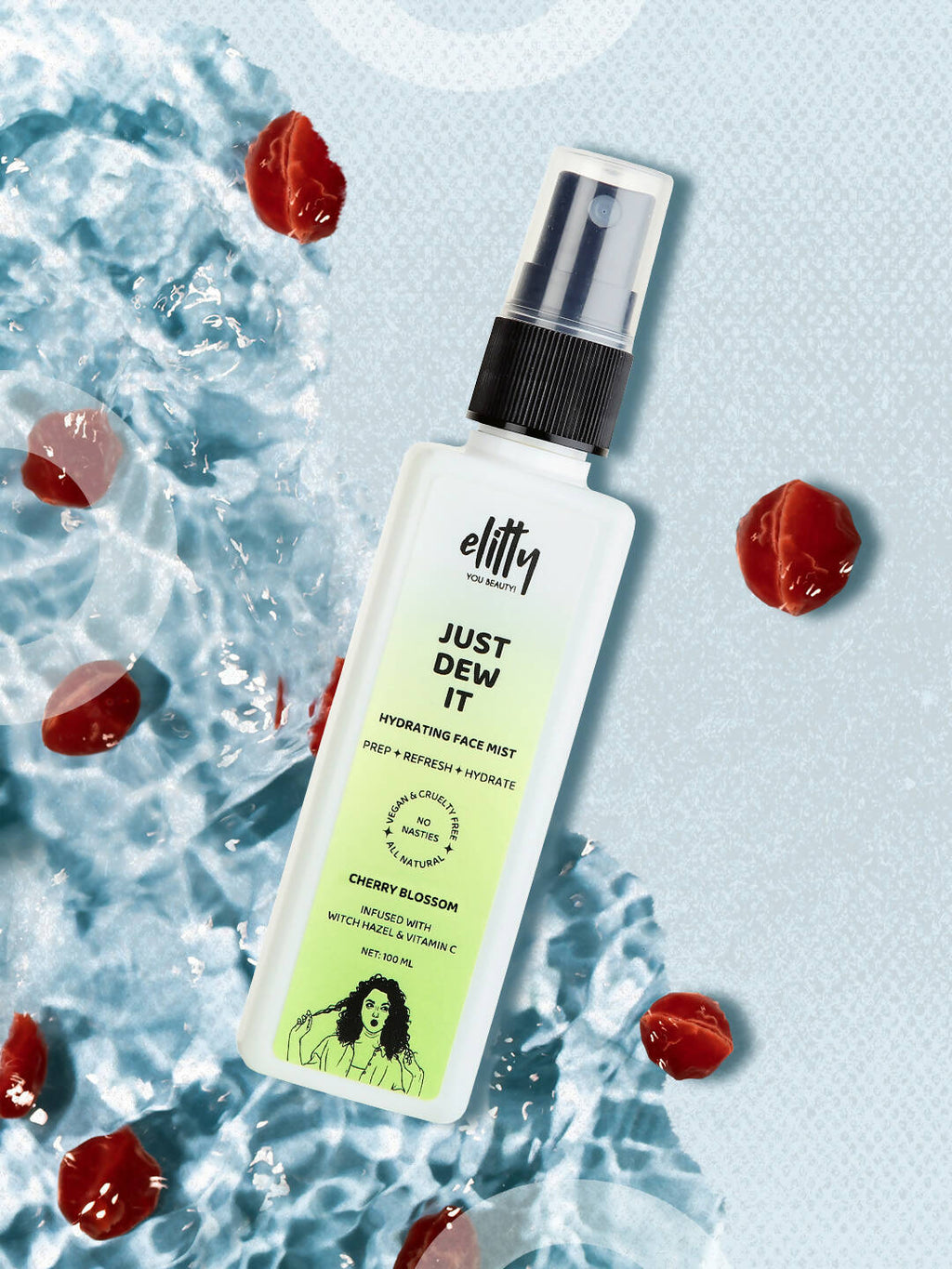 Elitty Just dew it - Hydrating Face Mist - Cherry Blossom | Grocsy