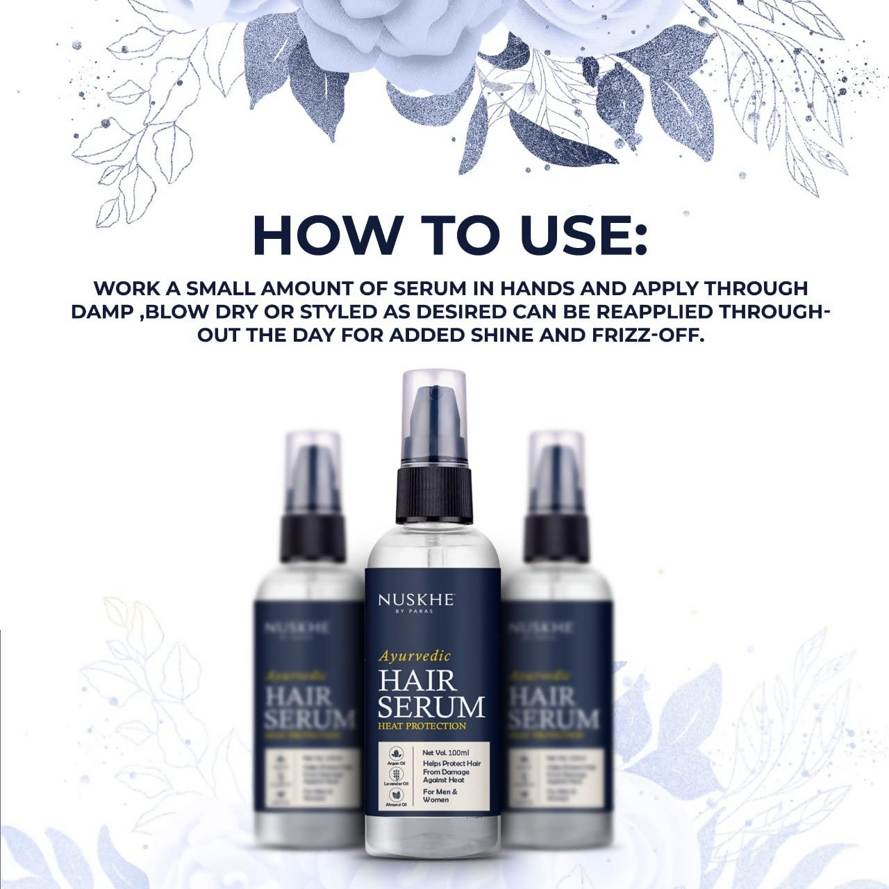 Nuskhe By Paras Hair Serum For Heat Protection | Grocsy