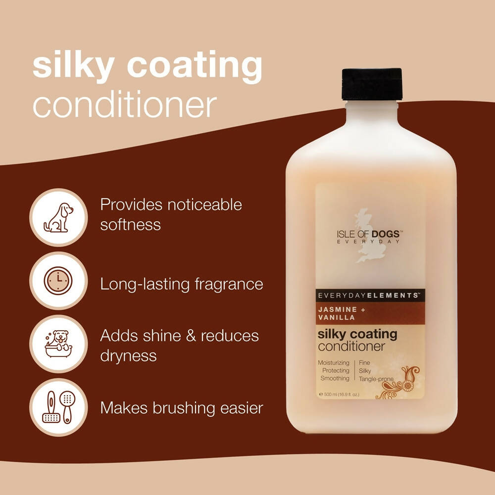 Isle Of Dogs Jasmine + Vanilla Silky Coating Conditioner | Grocsy