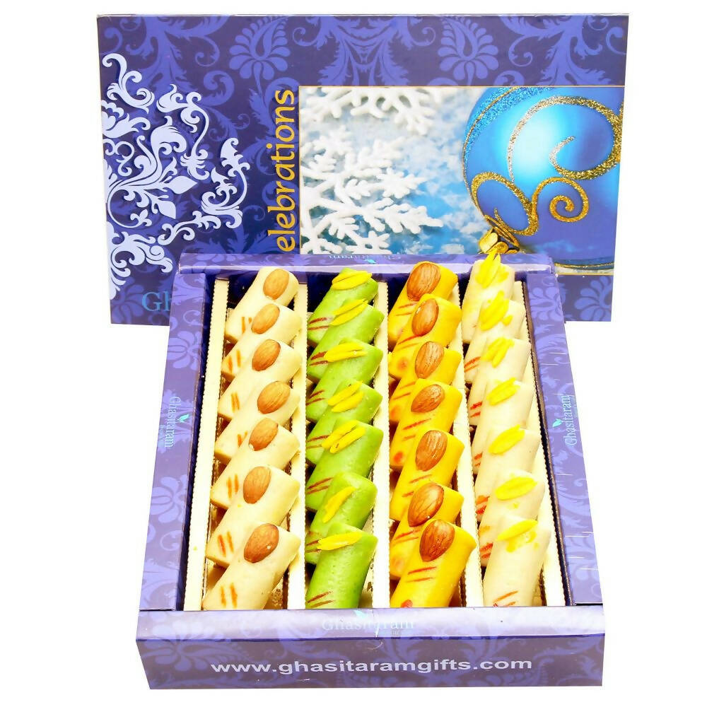 Ghasitaram Sugarfree Assorted Rolls Sweet Box | Grocsy