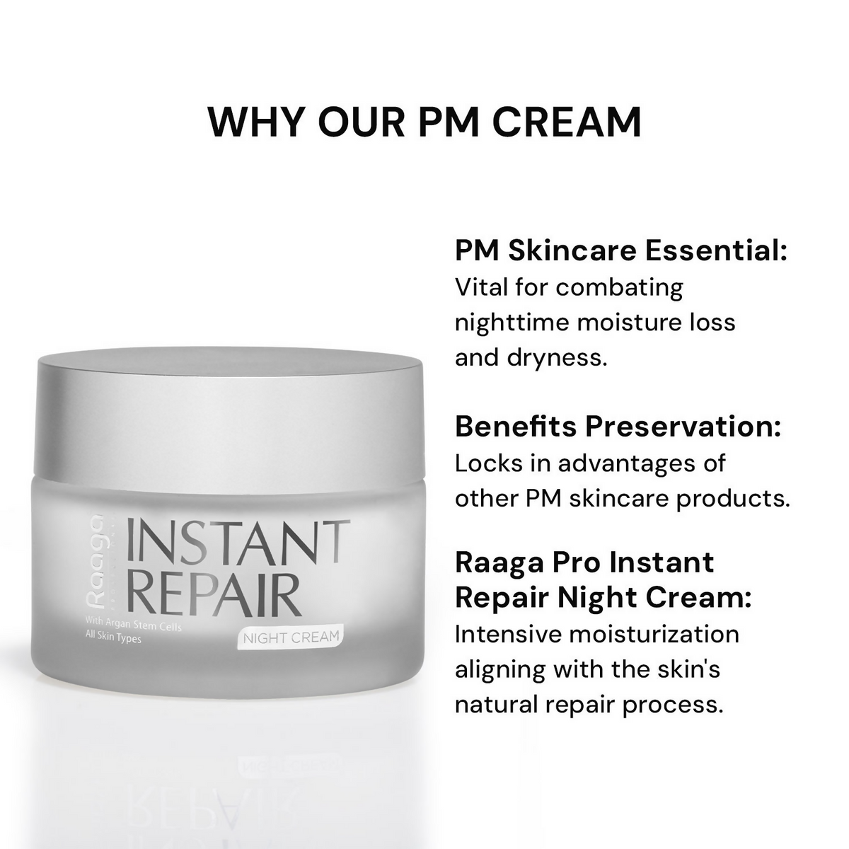 Raaga Professional Instant Repair Night Cream | Grocsy