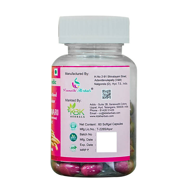 KBK Herbals Shatavari Extract Capsules | Grocsy