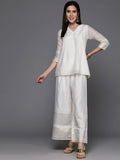 Ahalyaa Women's Traditional Wear Co-ods - Off-white | Grocsy