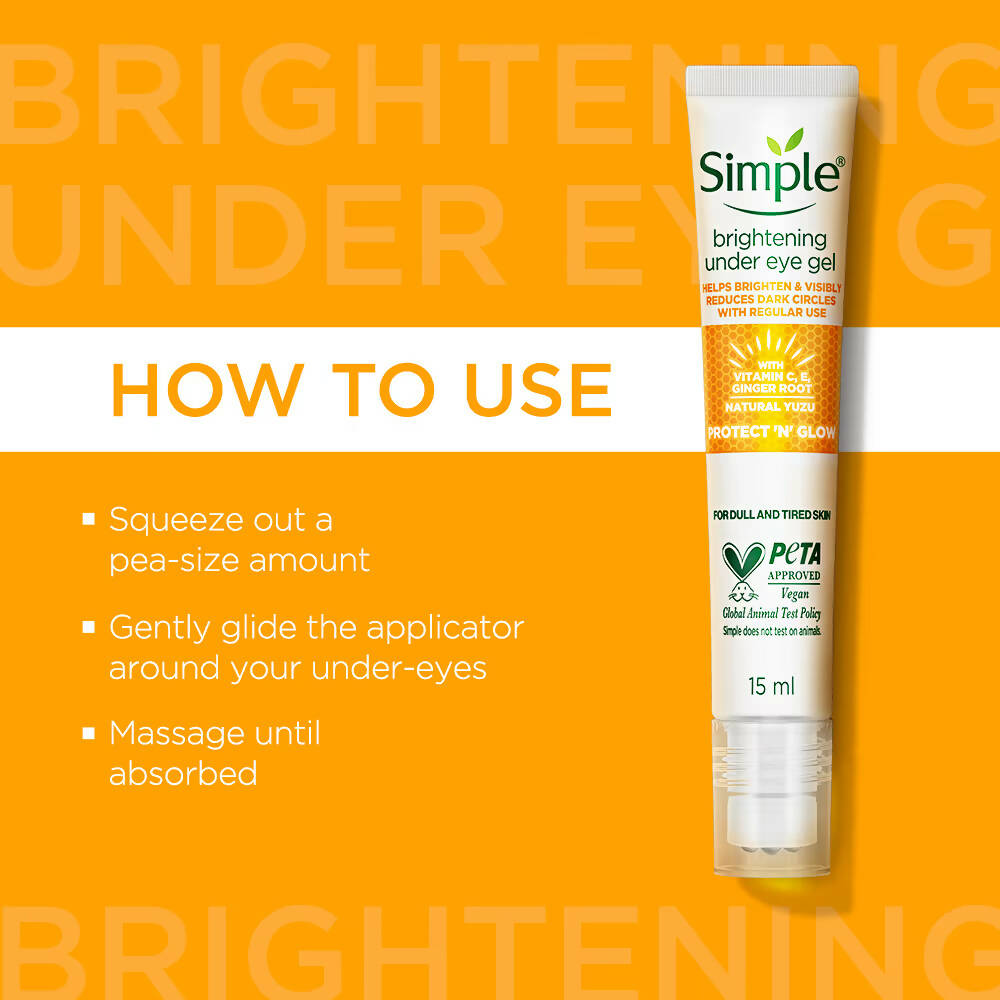 Simple Protect N Glow Vitamin C Brightening Under Eye Gel | Grocsy