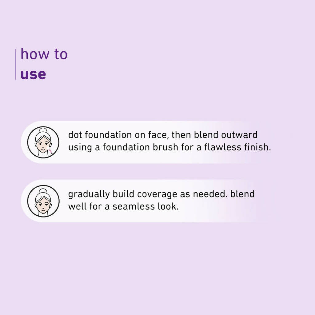 Plum Soft Blend Foundation Brush Easy Pick-up 01 | Grocsy