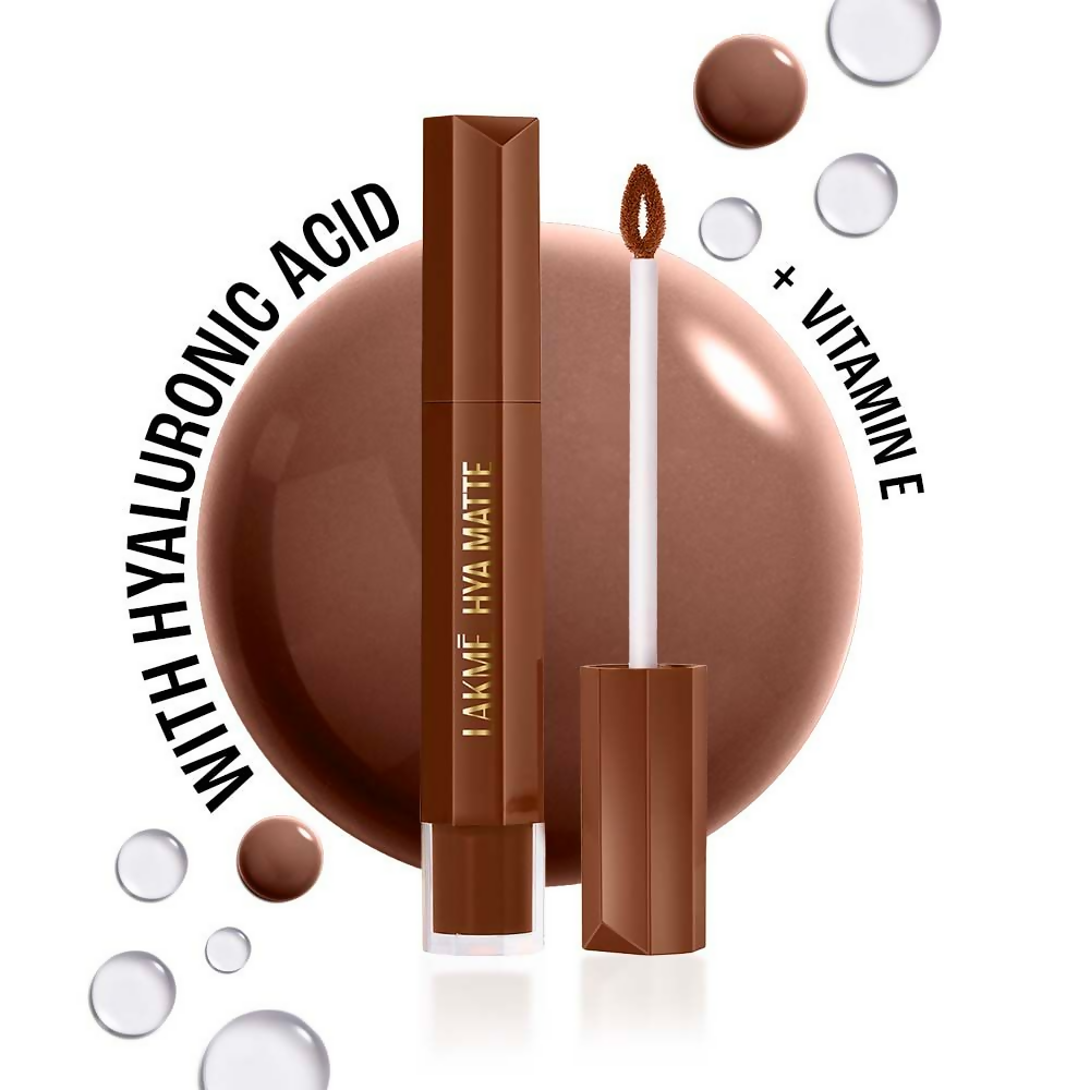 Lakme 9to5 Hya Matte Liquid Lipstick + Hyaluronic Acid - Coffee Break | Grocsy