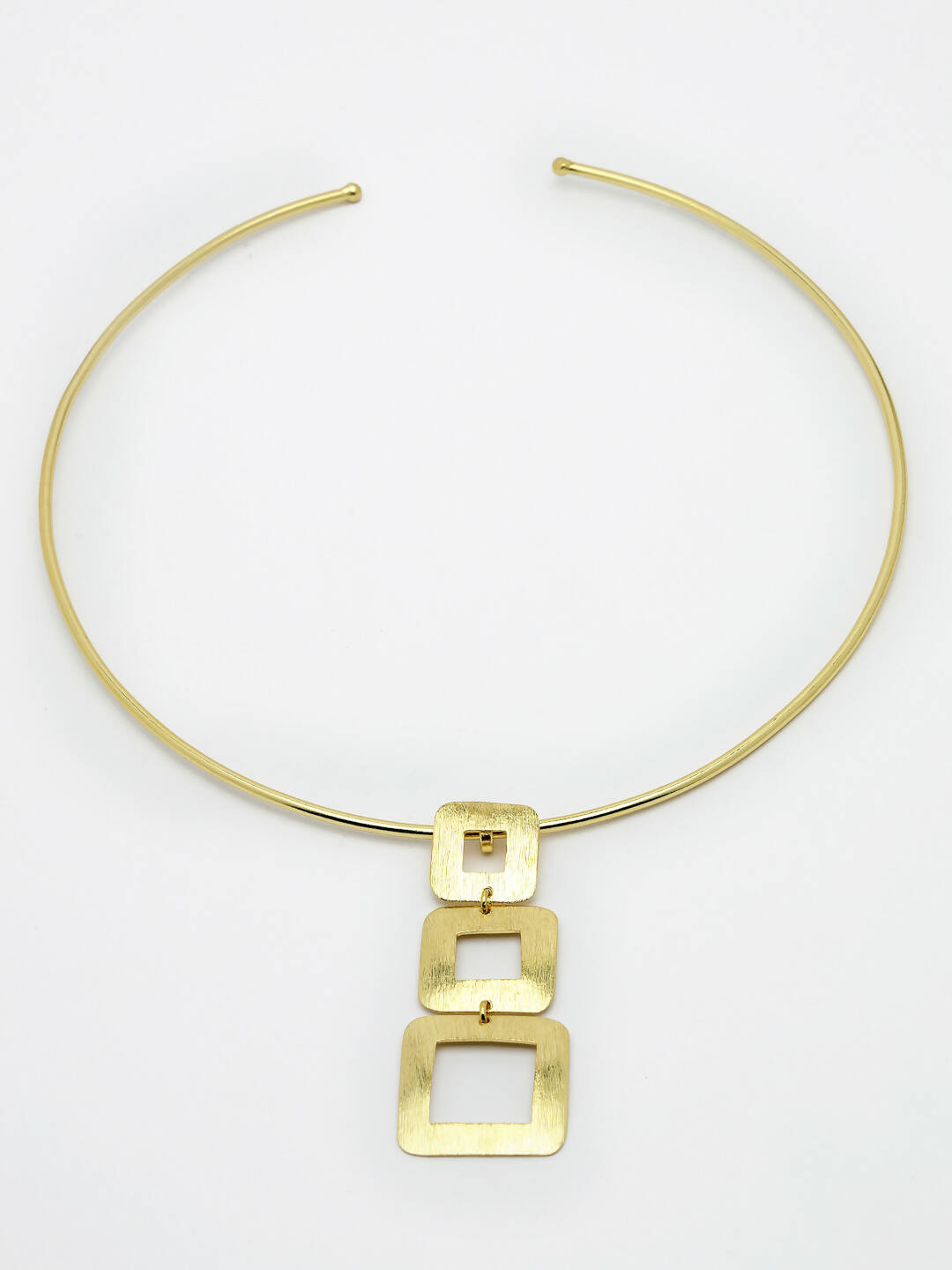 NVR Women Gold-Polished Circular Choker Necklace | Grocsy