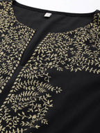 Ahalyaa Women's Traditional wear Kurta Set - Black | Grocsy