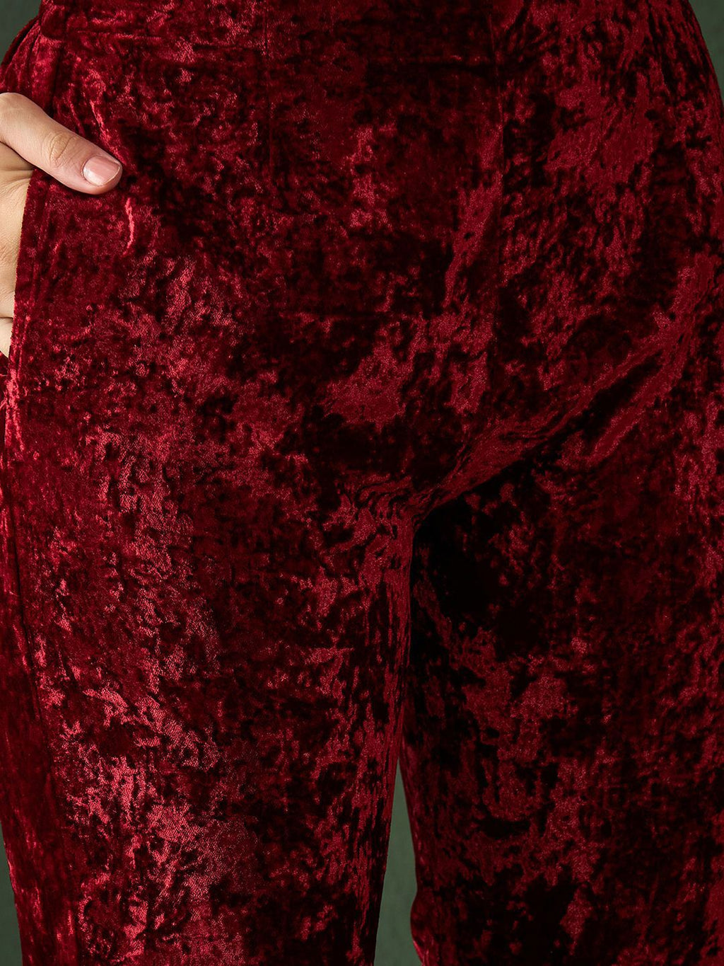Sangria Embroidered A-Line Kurta & Trousers With Dupatta | Grocsy