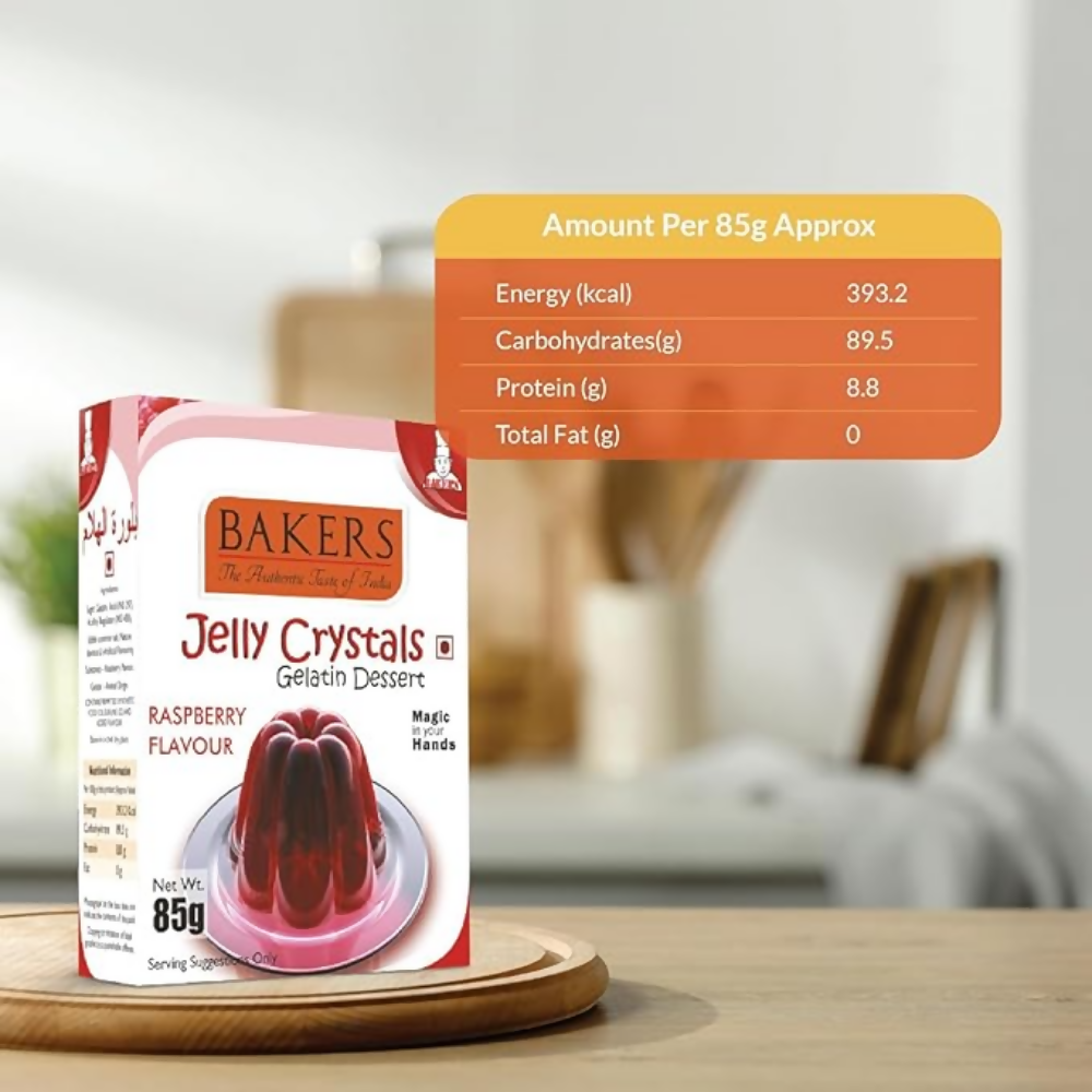 BAKERS Jelly Crystals (Gelatin Dessert) - Raspberry | Grocsy