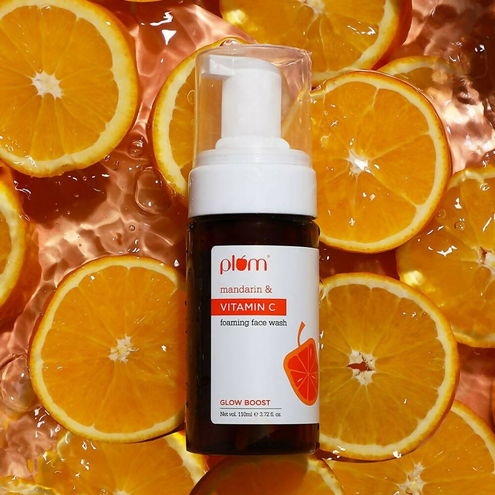 Plum Mandarin & Vitamin C Foaming Face wash | Grocsy