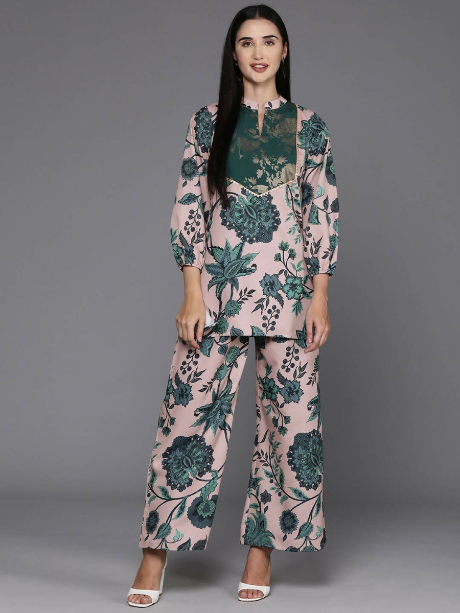Ahalyaa Women's Traditional Wear Co-ods - Tan | Grocsy