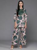 Ahalyaa Women's Traditional Wear Co-ods - Tan | Grocsy
