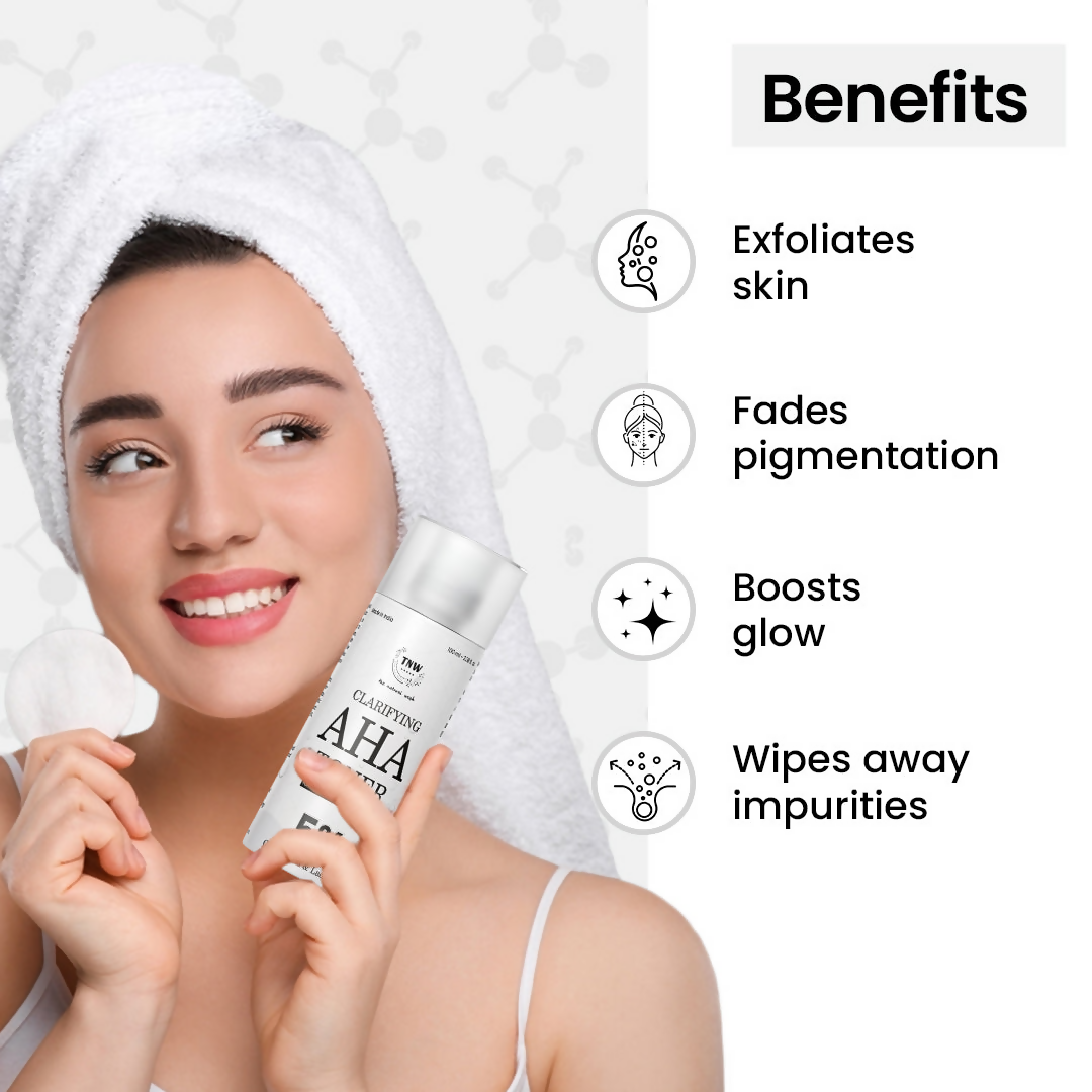 The Natural Wash Clarifying AHA Toner With 5% Glycolic & Lactic Acid | Grocsy