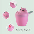 Safe-O-Kid Hair Washing Mug, Baby Shampoo Cup, Baby Shower, Baby Bath Tumbler/Rainer, Pink | Grocsy