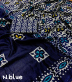Blue Silk Blend Ethnic Motifs Saree with Unstitched Blouse - Hiral Fashion | Grocsy