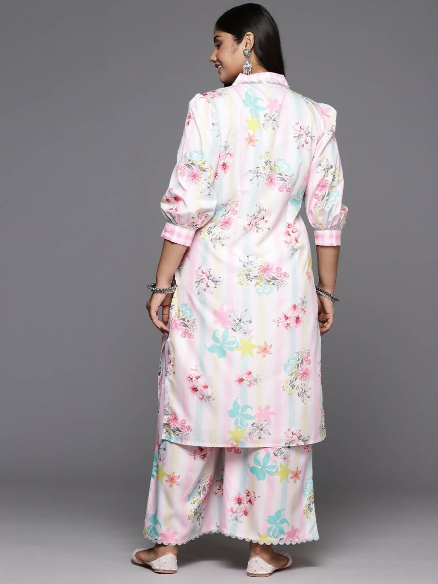 Ahalyaa Women's Traditional wear Kurta Set - Pink | Grocsy
