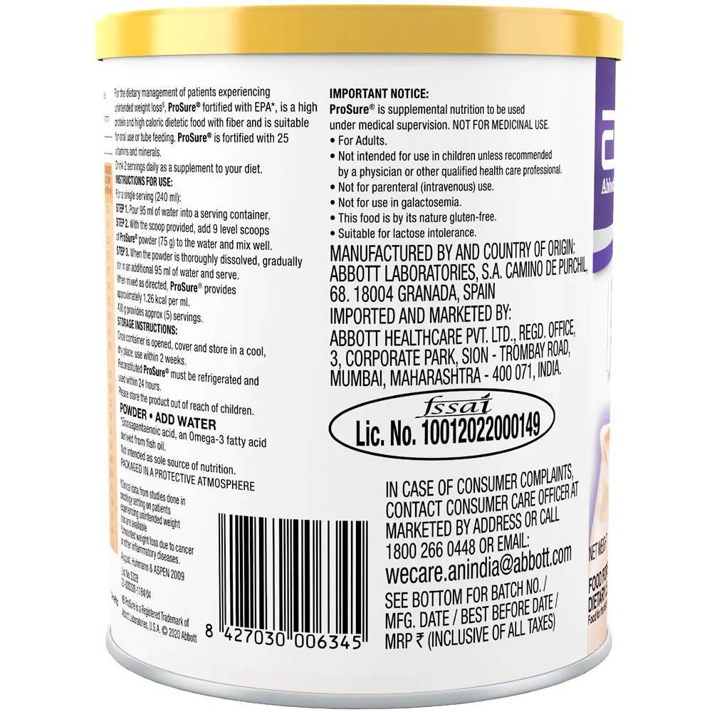Prosure Orange Flavoured Powder | Grocsy