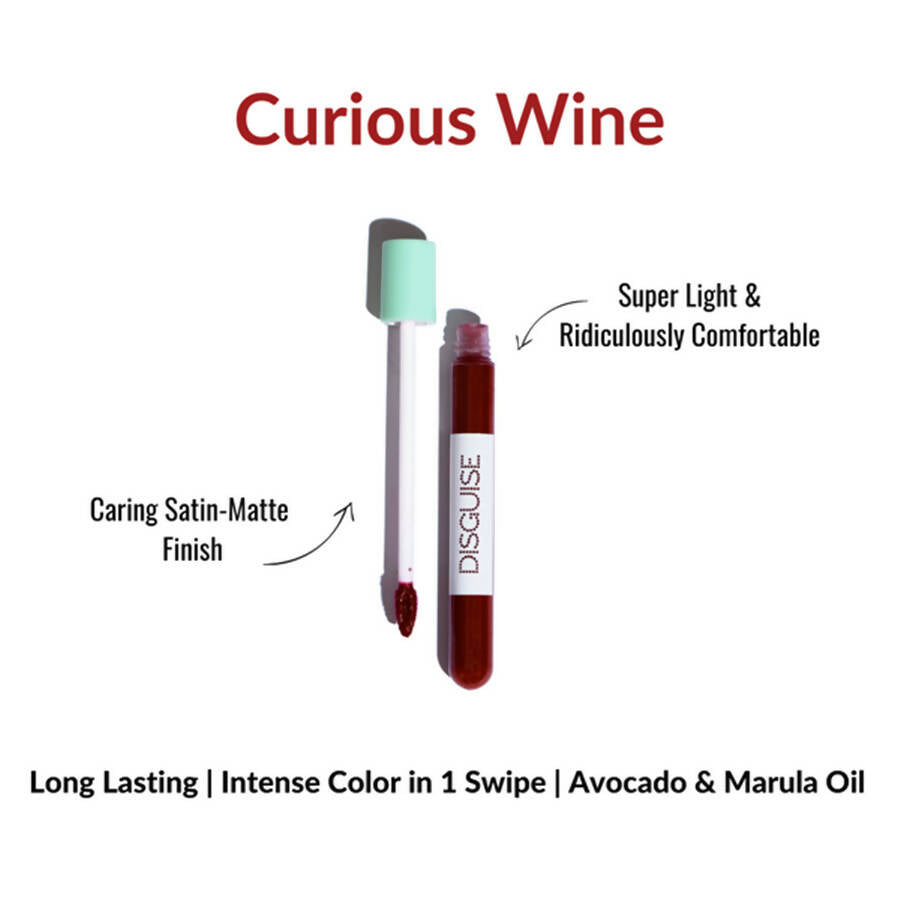 Disguise Feather-Light Matte Liquid Lip Cream - Curious Wine 36 | Grocsy