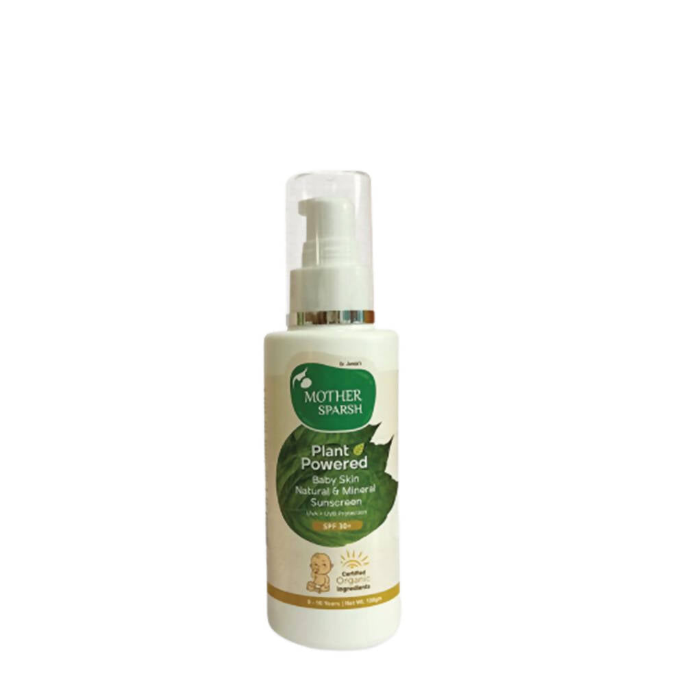 Mother Sparsh Plant Powered Baby Skin Natural & Mineral Sunscreen | Grocsy
