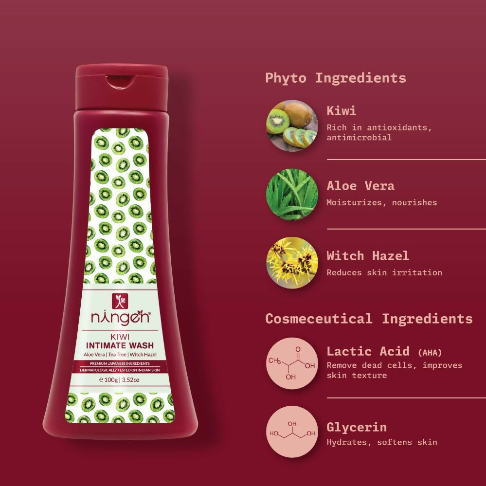 Ningen Kiwi Intimate Wash | Grocsy