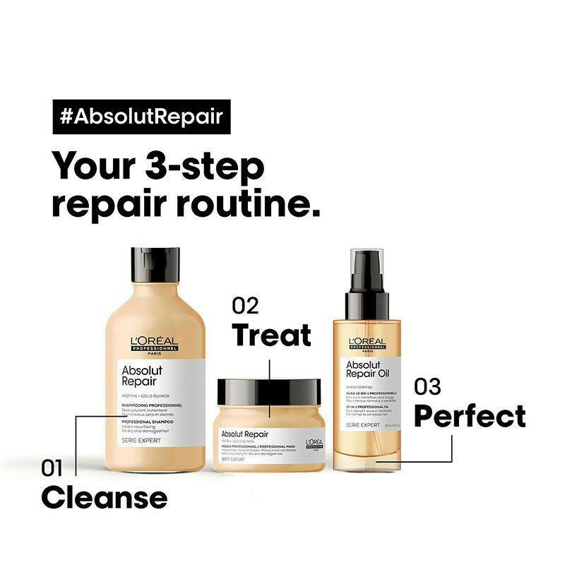 L'Oreal Paris Absolut Repair 10-In-1 Multi-Benefit Hair Serum Oil | Grocsy