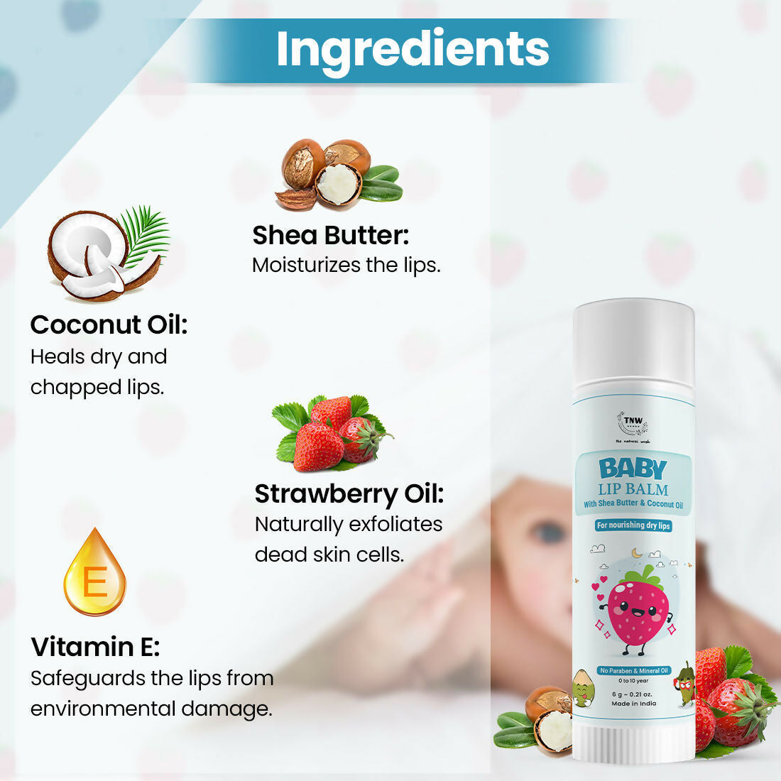 The Natural Wash Nourishing Baby Lip Balm | Grocsy