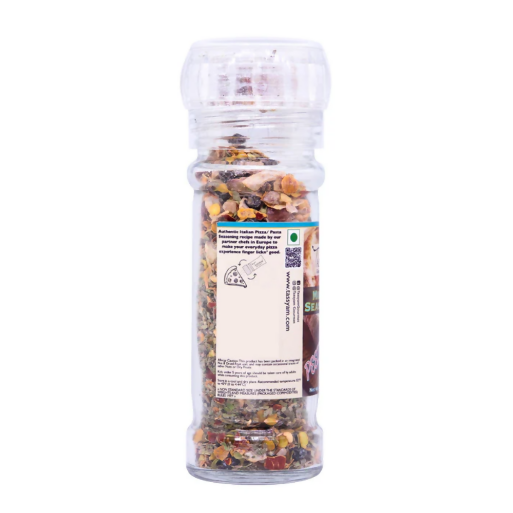 Tassyam Organics Milano Pizza Seasoning Grinder Bottle | Grocsy