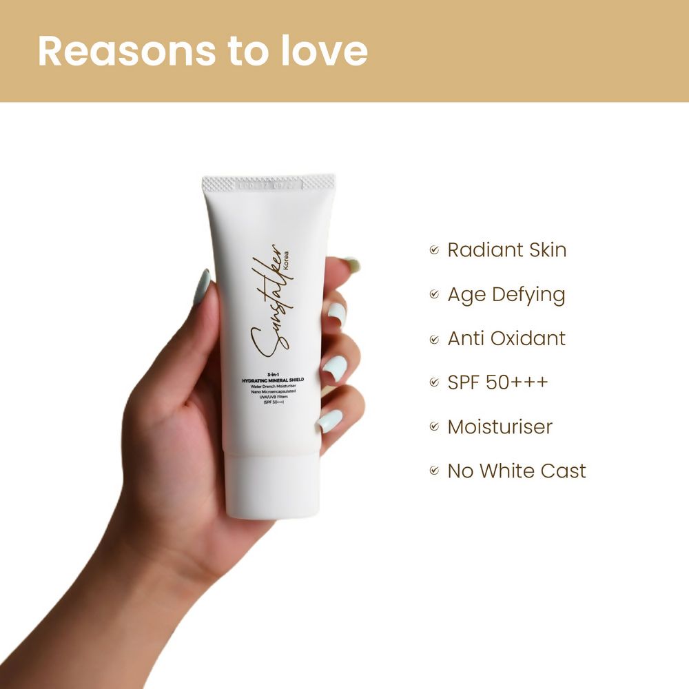 Personal Touch Sunstalker Korea 3-1 Water Based Moisturiser Serum With Sunscreen SPF50+++ | Grocsy