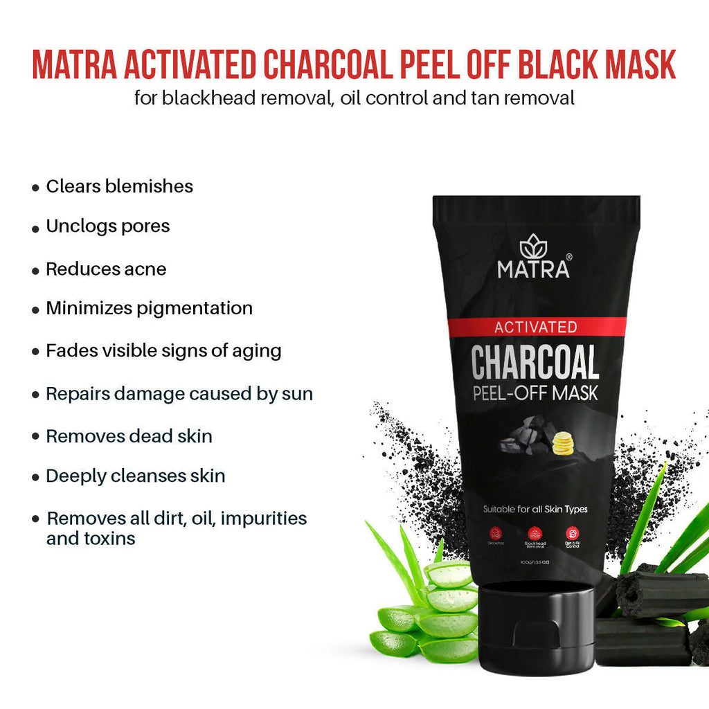 Matra Activated Charcoal Peel Off Black Mask | Grocsy